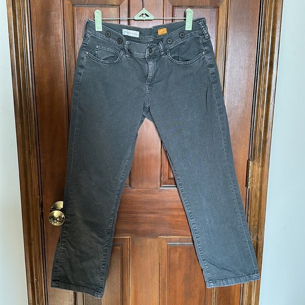 Pilcro and the Letterpress | Gray Low Rise Straight Jeans Size 28